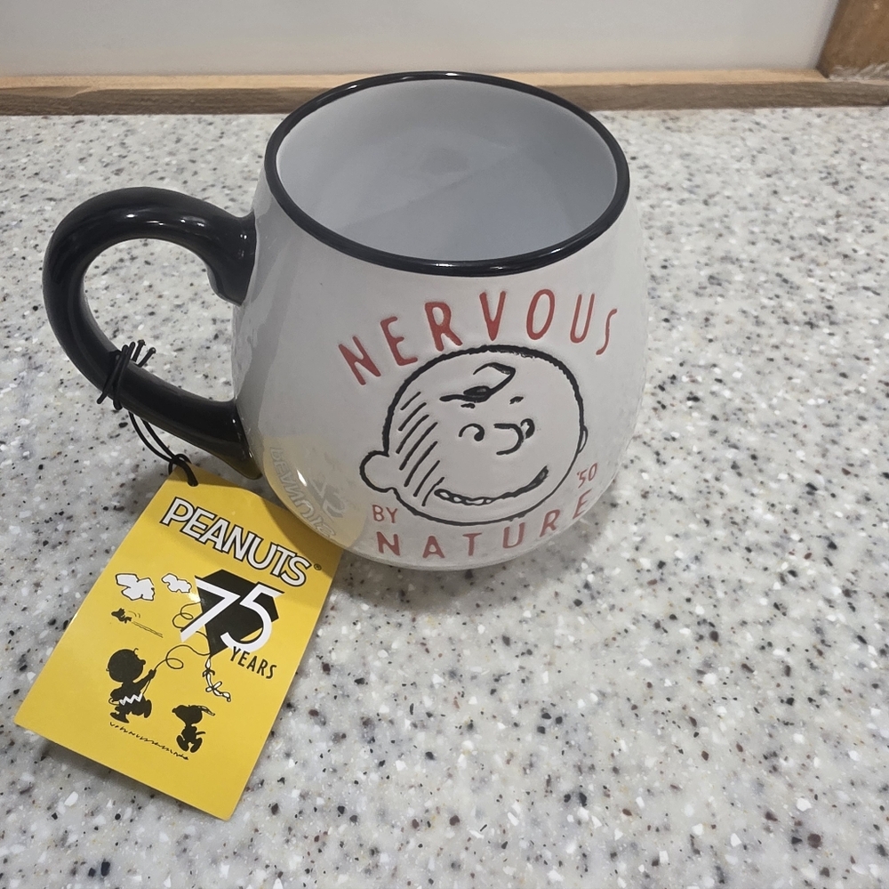 Peanuts 75 Years Charlie Brown Nervous Nature By 50 Souvenir 20oz Cup 2025